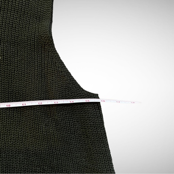 Noisy May Long Cotton Knit Vest Forest Green S - Picture 7 of 8